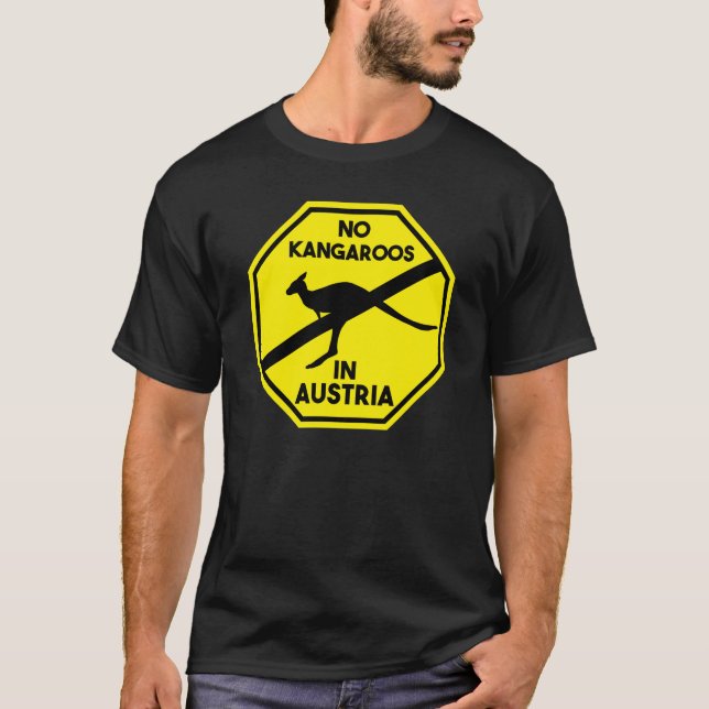 T-shirt Pas de kangourous en Autriche Australie (Devant)