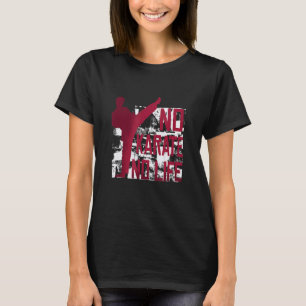 T-shirt Pas de karaté Pas de vie Arts martiaux
