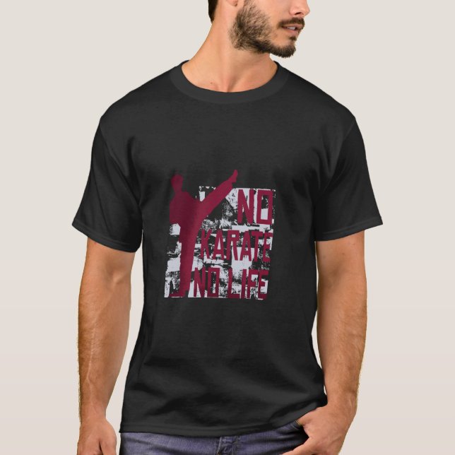 T-shirt Pas de karaté, pas de vie - Karaté drôle (Devant)