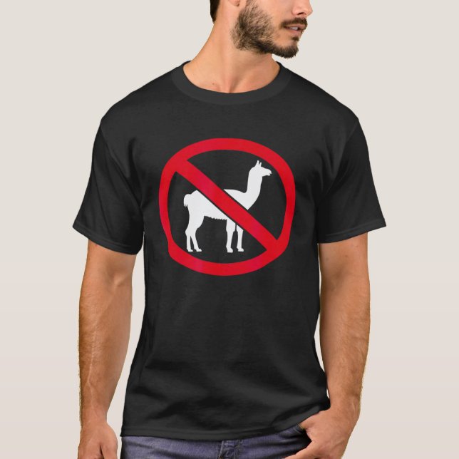 T-shirt Pas de lamas (Devant)