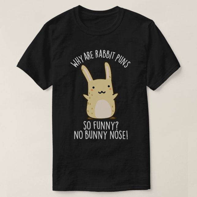 T-shirt Pas de lapin Nez Drôle Lapin Puns (Design devant)
