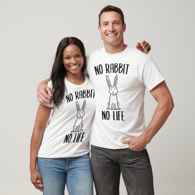 T-shirt Pas de lapin, pas de vie (Unisexe)