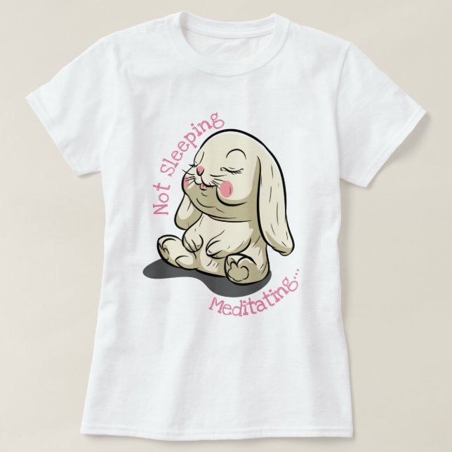 T-shirt Pas de lapin qui dort (Design devant)