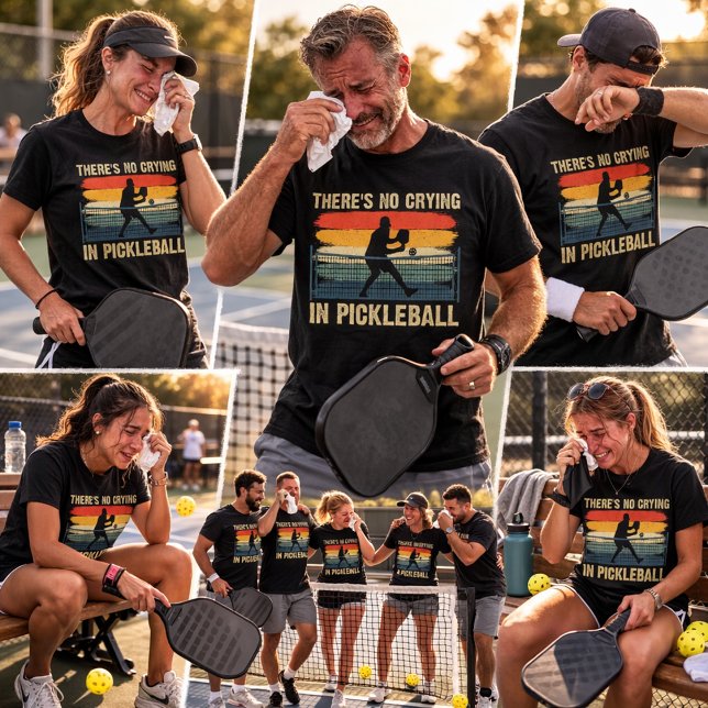 T-shirt Pas de larmes dans Pickleball – Que des coups auda (Créateur téléchargé)