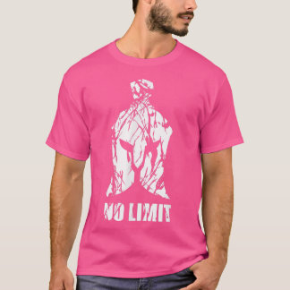 T-shirt Pas De Limite Casque Spartan Gym Motivation Fitnes