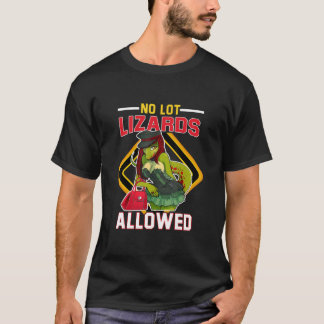 T-shirt Pas de Lizard Lot Autorisé Conception De Trucker
