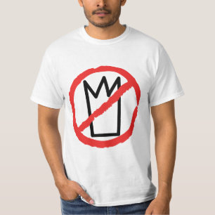 T-shirt Pas de logo de protestation de rois, pas de pannea