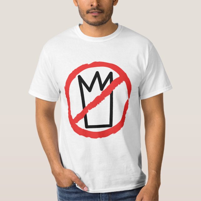 T-shirt Pas de logo de protestation de rois, pas de pannea (Devant)