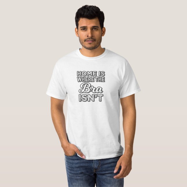 T-shirt Pas de maison de Bras où le bar n'est pas (Devant entier)