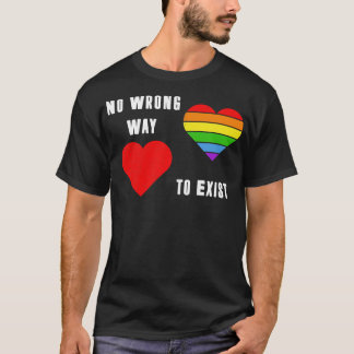 T-shirt Pas de mauvaise façon d'exister LGBT Pride Moth Te