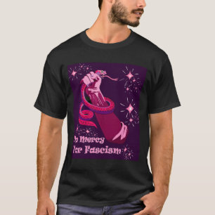 T-shirt Pas de miséricorde pour le fascisme 2025 Girly Pop