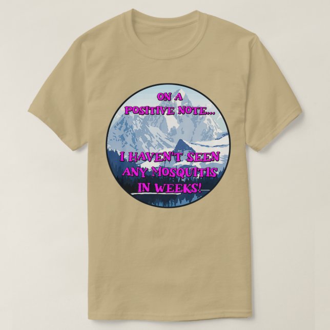 T-shirt Pas de moustiques Cadeau d'hiver (Design devant)