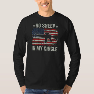 T-shirt Pas de mouton dans mon cercle  États-Unis 2e amend