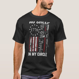 T-shirt Pas de mouton dans mon cercle Nous le peuple Ar15