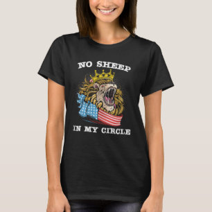T-shirt Pas de moutons dans mon cercle de moutons Lion Dr