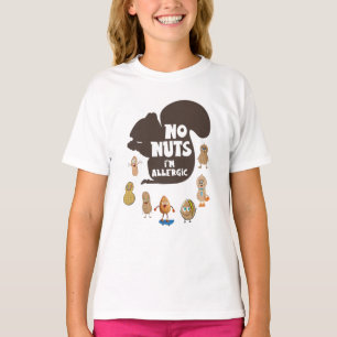 T-shirt Pas de noix, je suis allergique, Sensibilisation à