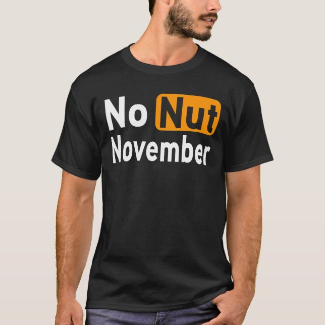 T-shirt Pas de Nut Novembre Challenge Meme (Devant)