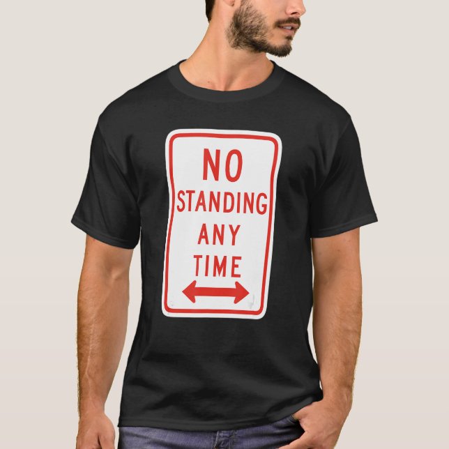 T-shirt Pas de panneau de signalisation, Introduire, Socia (Devant)