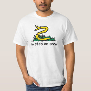 T-shirt Pas de pas sur les mèmes de serpent Gadsden parodi