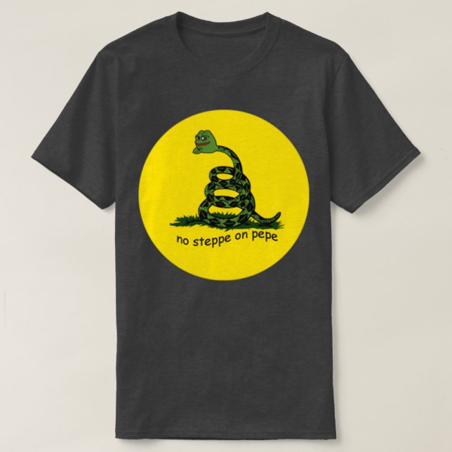 T-shirt Pas de pas sur Pepe Pas d'étape sur les mèmes à ba (Design devant)