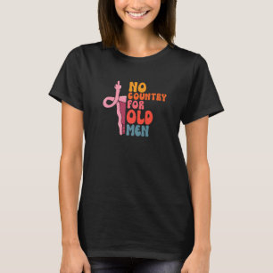 T-shirt Pas de pays pour les vieilles gens Uterus Doigt du