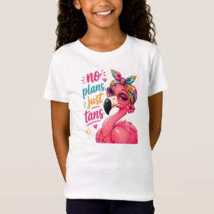 T-Shirt Pas de plans, juste des bronzages - Flamant rose i