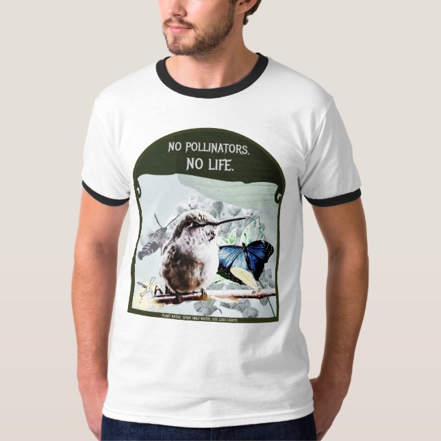 T-shirt Pas de pollinisateurs, pas de vie (Devant)