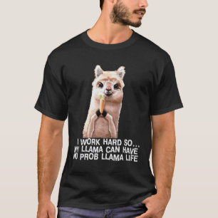 T-shirt Pas de prob LLAma Mignon Alpaca Lama Pas de drame