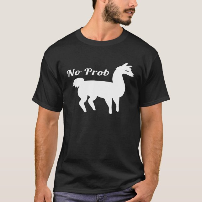 T-shirt Pas de problème de lama (Devant)