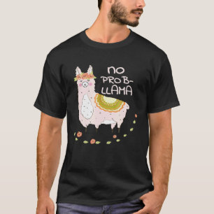 T-shirt Pas de problème Llama Llama amoureux d'alpaca