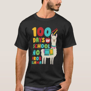 T-shirt Pas De Probllama 100ème Jour 100ème Jour Llama Élè