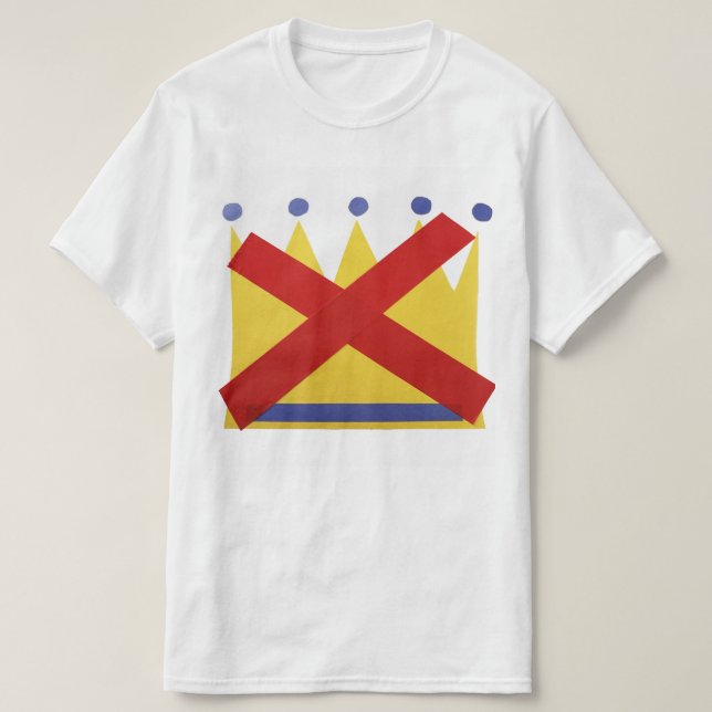 T-shirt Pas de protestation des rois contre l'unité (Design devant)