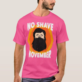 T-shirt Pas de rasage Novembre Bart Bartwuchs
