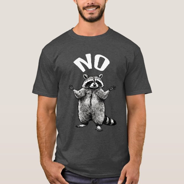 T-shirt Pas de Raton Laveur Drôle (Devant)