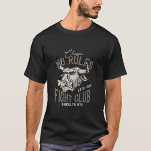 T-shirt Pas de règlement Club de combat Vintage Style Bull
