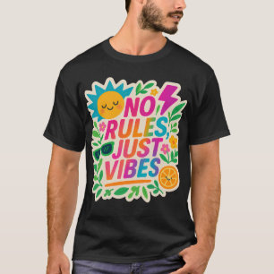 T-shirt Pas de règles Vibes - Neon Gradient Kawaii-Punk Ty