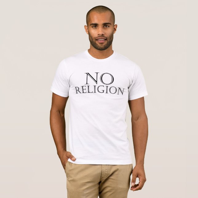 T-shirt "PAS DE RELIGION" par Michael Crozz (Devant entier)
