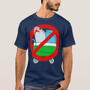 T-shirt Pas De Requins Dans La Poussette Bébée