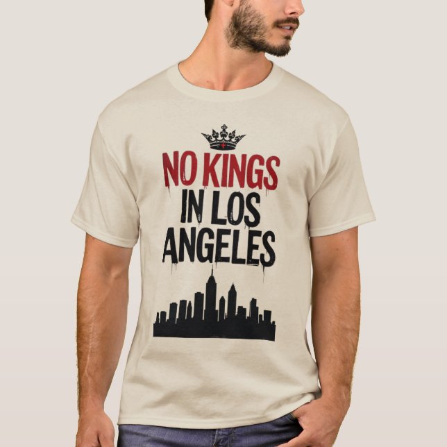 T-shirt Pas de rois à Los Angeles — Rébellion urbaine (Devant)
