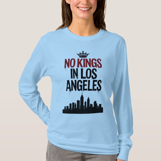 T-shirt Pas de rois à Los Angeles — Rébellion urbaine (Devant)
