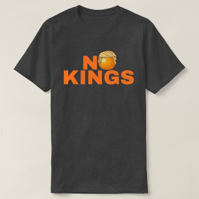 T-shirt Pas de rois anti Trump (Design devant)