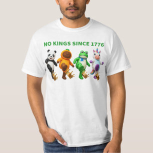 T-shirt Pas de rois depuis 1776 Couronne de grenouille de