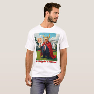T-shirt Pas de rois en Amérique anti-Trump