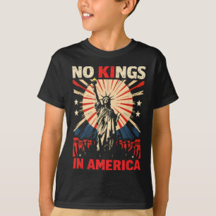 T-shirt Pas de rois en Amérique Anti Trump 3