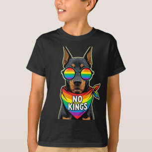 T-shirt Pas de rois en Amérique Chien Doberman