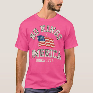 T-shirt Pas de rois en Amérique depuis 1776 Drapeau USA en