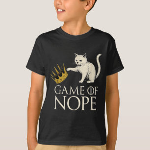T-shirt Pas de rois en Amérique Drôle de chat noir donnant