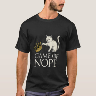T-shirt Pas de rois en Amérique Drôle de chat noir donnant