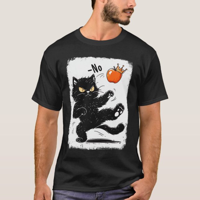 T-shirt Pas De Rois En Amérique Nous Les Gens Black Cat Me (Devant)