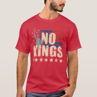 T-shirt Pas de rois en Amérique Statue de la Liberté 1776